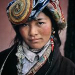 Young woman at the Potala Palace in Lhasa, Tibet, 1999