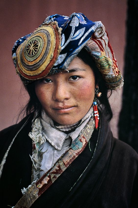 Young woman at the Potala Palace in Lhasa, Tibet, 1999