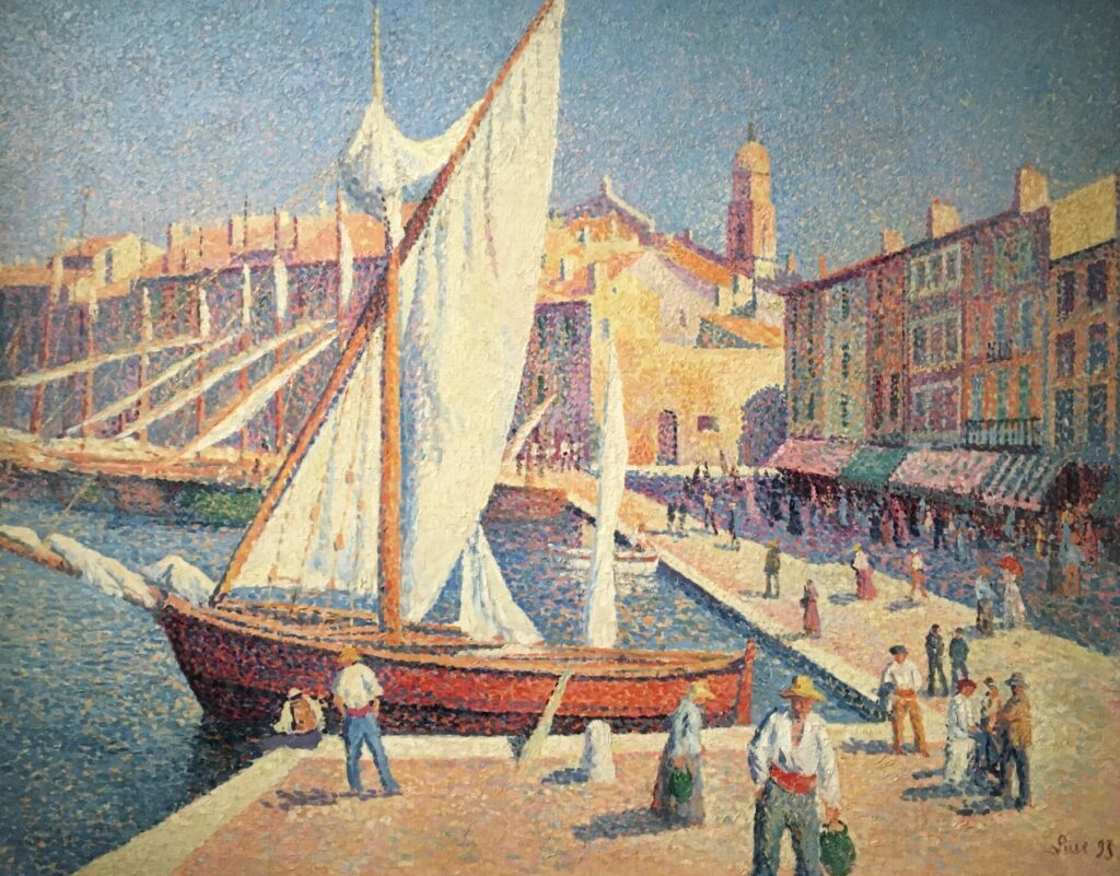 Maximilien Luce, Le Port de St Stropez, 1893